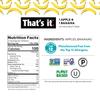 That's It Nutrition Apples + Banana 100% Natural Real Fruit Bar, Paleo for Children & Adults, Non GMO Sugar-Free, No preservatives Energy Food, 14.4 Oz, Pack of 12 view 2