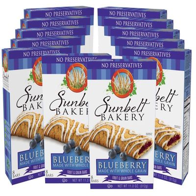Sunbelt Bakery's Blueberry Fruit & Grain Bars, 1.4 oz Bars, 96 Count