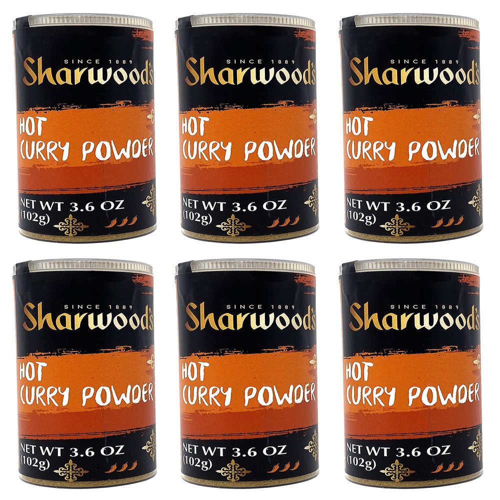 Sharwoods Hot Curry Powder 3.6 oz - Pack of 6