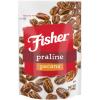 Fisher Snack Praline Pecans, 5.5 oz (Pack of 1), Resealable Pouch, Mammoth Candied Pecans, Perfect for Gifting or Personal Enjoyment, Crunchy, and Irresistibly Sweet view 1