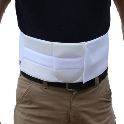Alpha Medical Umbilical Hernia Belt Abdominal Support Binder with Compression Pad for Men & Women L0625 (10" High ; XXlarge Length)