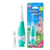 brush-baby BabySonic Infant and Toddler Electric Toothbrush for Ages 0-3 Years - Smart LED Timer and Gentle Vibration Provide a Fun Brushing Experience - Includes 2 Sensitive Brush Heads (Teal) view 1