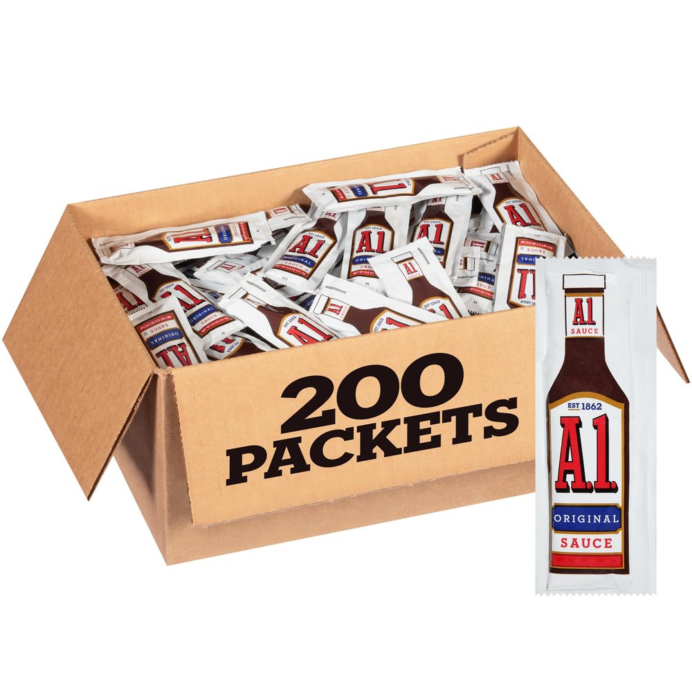 A.1. Original Steak Sauce Single Serve (0.5 oz Packets, Pack of 200)