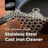 The Ringer - The Original Stainless Steel Cast Iron Cleaner, Patented XL 8x6 Inch Design view 2
