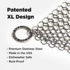 The Ringer - The Original Stainless Steel Cast Iron Cleaner, Patented XL 8x6 Inch Design view 4