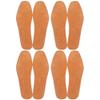 Absorbent Ultra Thin Pigskin Leather Insoles for Stinky Feet-Foot and Shoe Odor Inserts for Shoes-Cinnamon Inserts and Flats for Sweaty Feet and Hyperhidrosis (4 Pair (Pack of 1)) view 1
