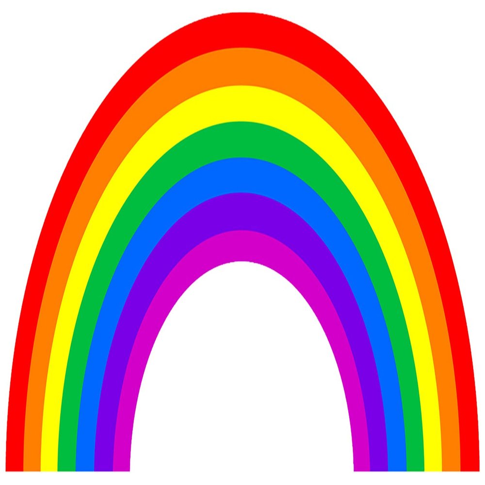 6" Round ~ Cartoon Rainbow Bright Birthday ~ Edible Cake/Cupcake Topper - d6813