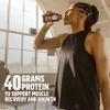 Muscle Milk Pro Advanced Nutrition Protein Shake, Knockout Chocolate, 14 Fl Oz Bottle, 12 Pack, 40g Protein, 1g Sugar, 16 Vitamins & Minerals, 6g Fiber, Workout Recovery, Packaging May Vary view 4