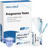 MomMed Pregnancy Test, 25 HCG Pregnancy Test Strips for Early Detection, Over 99% Accurate, 25 Free Urine Cups, Bulk Pregnancy Tests for Home Use, Pruebas de Embarazo view 1