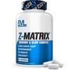 EVL Post Workout Recovery Supplement - Magnesium and Zinc - ZMatrix Zinc Magnesium Aspartate Muscle Recovery Supplement for Sleep Support and Muscle Health view 1