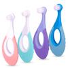 Ecovona Baby Toothbrush & Toddler Toothbrush for Age 0-2 Years Old | Extra Soft Bristle for Baby Teeth & Infant Gums | BPA-Free, Easy-Grip Finger Handle & Teething Pad | Dentist Recommended | 4-Pack view 1
