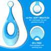 Ecovona Baby Toothbrush & Toddler Toothbrush for Age 0-2 Years Old | Extra Soft Bristle for Baby Teeth & Infant Gums | BPA-Free, Easy-Grip Finger Handle & Teething Pad | Dentist Recommended | 4-Pack view 2