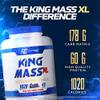 Ronnie Coleman Signature Series King Mass XL Protein Powder, Weight and Muscle Gainer, 60g Protein, 180g Carbohydrates, 1,000+ Calories Per Serving, Creatine and Glutamine, Chocolate, 6 lb view 2