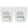 Desert Essence Tea Tree Oil Dental Tape - 30 Yards - Pack of 2 - Naturally Waxed w/Beeswax - Thick Flossing No Shred Tape - On The Go - Removes Food Debris Buildup - Cruelty-Free Antiseptic view 1