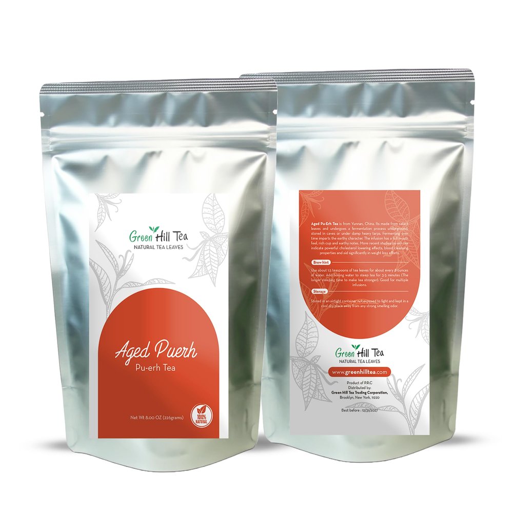 Aged Yunnan Pu-erh Tea,Puerh Tea Is Consumed As a daily tea in yunnan, Actually Run Through an Aging Process 10 years 8 Oz Bag.