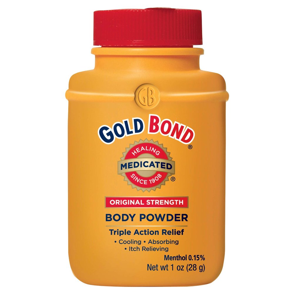 Gold Bond Talc-Free Medicated Original Strength Body Powder Travel Size, 1 Oz (4 Pack)