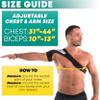 Rotator Cuff Shoulder Brace for Pain Relief & Support - Adjustable Arm Sling Immobilizer for Torn Rotator Cuff, Shoulder Injury, Post-Surgery Recovery - Compression Support Sleeve for Men & Women (S-M) view 2