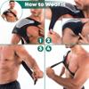 Rotator Cuff Shoulder Brace for Pain Relief & Support - Adjustable Arm Sling Immobilizer for Torn Rotator Cuff, Shoulder Injury, Post-Surgery Recovery - Compression Support Sleeve for Men & Women (S-M) view 3