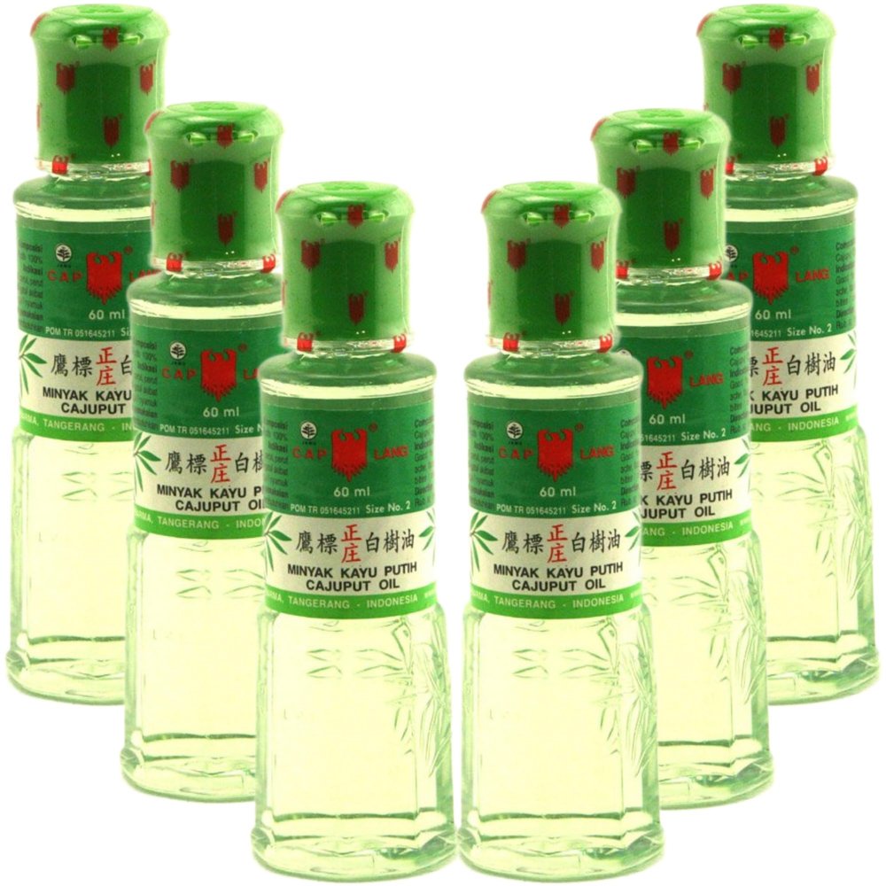 Cajuput Oil (Minyak Kayu Putih) - 2.02 Fl Oz (Pack of 6)