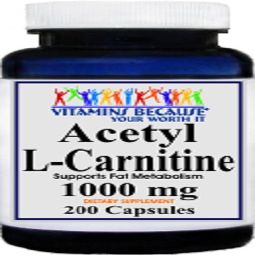 Acetyl L-Carnitine 1000 Mg 200 Capsules