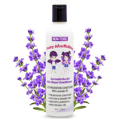 Fairy LiceMothers LavenderLocks Lice Prevention Conditioner - Lavender Oil Conditioner for Family Lice Removal and Head Lice Treatment - Kids & Adults - 8 fl oz