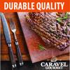 Caravel Gourmet Himalayan Salt Block - Cooking Slab for Cooking, Grilling, Serving and Seasoning - Food Grade Salt Brick for Meat, Veggies & Fish - Hand-crafted Kitchen Essentials - (8"x8"x1.5") view 2