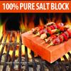 Caravel Gourmet Himalayan Salt Block - Cooking Slab for Cooking, Grilling, Serving and Seasoning - Food Grade Salt Brick for Meat, Veggies & Fish - Hand-crafted Kitchen Essentials - (8"x8"x1.5") view 4
