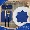 2 Ply Blue Beverage Cocktail Napkins. Pack of 100 Count view 3