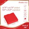 2 Ply Red Beverage Napkins (Pack of 100ct) view 2