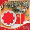 2 Ply Red Beverage Napkins (Pack of 100ct) view 3