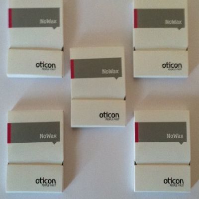 (5 Packs) Oticon Genuine No-Wax Filters ...... (NOT Pro Wax)