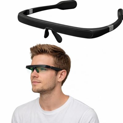 Pegasi 2 - Smart Light Therapy Glasses, Improve Your Sleep in 7 Days, Feather-Light, Research-Backed Blue-Green Light, Boost Energy, Beat Jet Lag (Black)