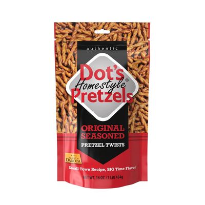 Dot's Homestyle Pretzels 1 lb. Bag (1 Bag) 16 oz. Seasoned Pretzel Snack Sticks