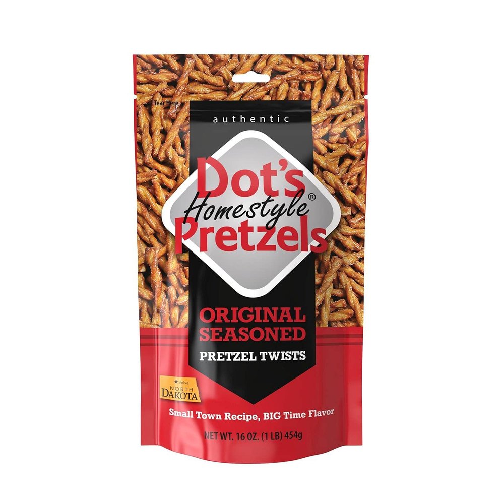 Dot's Homestyle Pretzels 1 lb. Bag (1 Bag) 16 oz. Seasoned Pretzel Snack Sticks