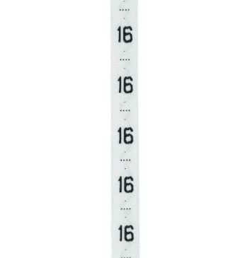 A Roll of Fold Silk Size Tabs - White, 500pcs (16)