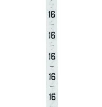 A Roll of Fold Silk Size Tabs - White, 500pcs (16)