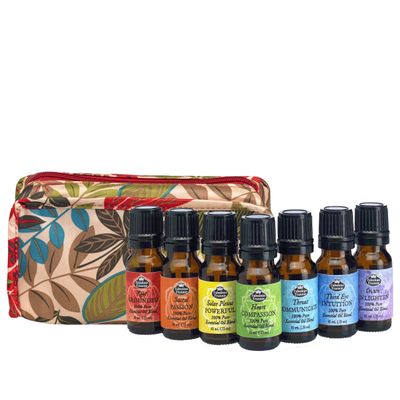 Fabulous Frannie Chakra Gift Pack Pure Essential Oil Blends 7/10ml Includes Travel Case