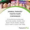 NaturesPlus Animal Parade Tooth Fairy Children's Chewables - Natural Vanilla Flavor - 90 Animal-Shaped Tablets - Dental Health Supplement - Vegetarian, Gluten Free - 45 Servings view 3