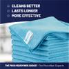 MW Pro Multi-Surface Microfiber Towel  12 Pack | Premium Cleaning Cloth | Clean, Buff, Dust, Polish, Absorb | Large 16"x16" (Blue) view 2