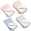 4 Pack Washable Bed Pads/Reusable Incontinence Underpads 18x24 - Blue, Green, Tan and Pink - Ideal for Children and Adults Wholesale Incontinence Protection / Cloth Chucks Bed Pads Washable view 1