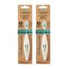 Jack N' Jill Kids Toothbrush - Extra Soft Bristle Toothbrush for Kids, Handle & Packaging Made from Plants (Corn), Ergonomic Handle for Little Hands - Bunny Baby (2 Pack) view 1