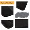 Universal Walker Padded Hand Grip Covers, Premium Medical Soft Cushion Memory Foam Core Padding, Wicking, Comfort, Washable, Black view 4