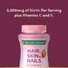 Nature's Bounty Optimal Solutions Hair, Skin & Nails Vitamin Gummies with Biotin, 2500 mcg, Strawberry, 80 Count, 40 Total Servings view 3