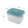Nicesh Clear Plastic Storage Box Organizer/Medicine Box, Family Emergency Kit Storage Box view 2