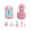 Baby Nail Clipper Set with Scissors,Tweezers, Trimmer and Nail File,Complete Care for Any Child,Newborn,Infant or Toddler Nails (5 pcs) (Pink) view 1