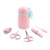 Baby Nail Clipper Set with Scissors,Tweezers, Trimmer and Nail File,Complete Care for Any Child,Newborn,Infant or Toddler Nails (5 pcs) (Pink) view 2