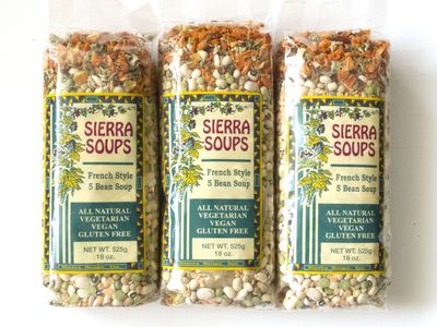 All Natural Gluten Free Vegetarian Vegan French Style Five Bean Soup Mix Pack of 3 525 g 18 oz each