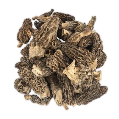 Slofoodgroup Dried Morel Mushrooms (Morchella Conica) Gourmet Morel Mushrooms (2 oz Dried Morels)