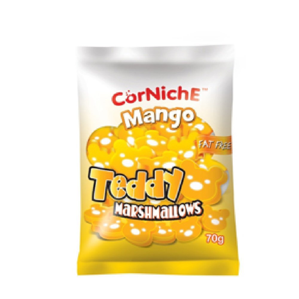 Corniche Teddy Marshmallow Mango 70g (9 Pack)