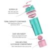 Artoid Mode Inspirational Fitness Workout Sports Protein Shaker Bottle 24-Ounce, Dual Mixing Technology with Shaker Balls & Mixing Grids Included, Twist and Lock Protein Box Storage Included view 2